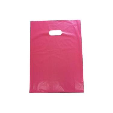 Imagem de Sacolas Plasticas 30x40 Alça Boca De Palhaço C/ 50 Unidades