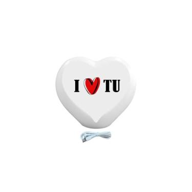 Imagem de Luminária Coração I Love Tu LED USB Prático e Funcional para o Dia a Dia