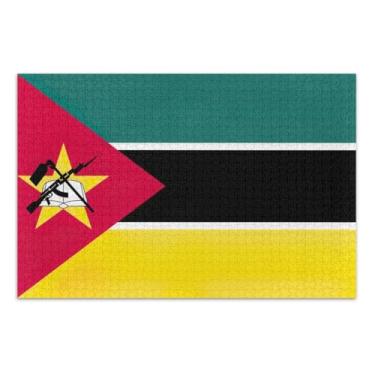 Imagem de Mozambique Flag Puzzles for Adults 500 Pieces, Puzzles for Adults, Family 1000 Pieces