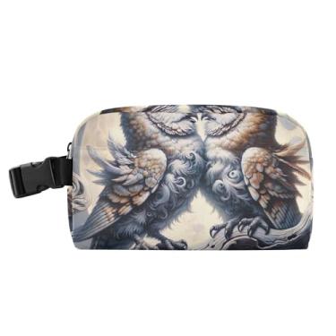 Imagem de TSENQUE Lancheira personalizada com estampa de lua de coruja verde para mulheres, meninas, lancheira masculina e infantil, lancheira para trabalho pequena rosa fofa bolsa térmica para escola