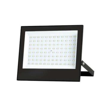 Imagem de Refletor Led Slim 100 Watts 6500k Bivolt Durax 19,7cm X 16cm