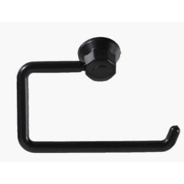 Imagem de Porta Papel Higiênico Essencial Preto Fosco - Bella Arte