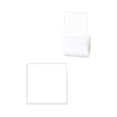 Imagem de Rolo De Papel Adesivo Transparente Branco Para Impressora De Etiquetas