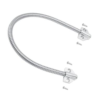 Imagem de Naroote Laço de Porta de Liga de Zinco de Com Tubo Flexível de Pescoço de Ganso para Proteger o Cabo de Fio, Ideal para de Controle de Acesso, 15,7 Polegadas, 1 Peça