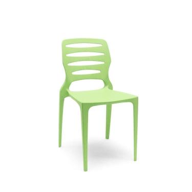 Imagem de Cadeira Ville Verde Claro Empilhável Em Polipropileno Plaxmetal