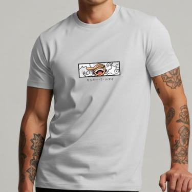 Imagem de Camiseta Masculina Anime One Piece Luffy Gear 5 Algodão - Loja Yazzo, 