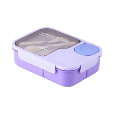 Imagem de Lancheira Térmica Kawaii Para Meninas Com 3 Compartimentos Para Armaze