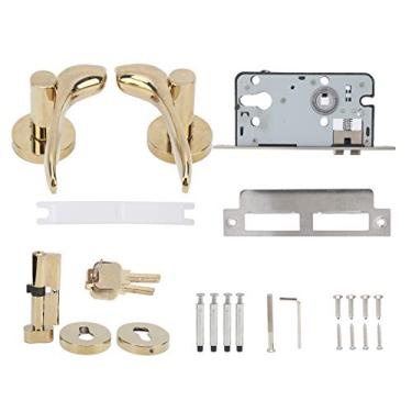 Imagem de Fechadura da porta magnética mudo liga de zinco kit segurança em casa anti roubo fechadura da porta para o quarto instalação durável conjunto completo