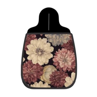 Imagem de Lixeira De Carro Organizador Lixinhocar Crisântemos Vintage Escuro