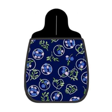 Imagem de Lixeira De Carro Organizador Lixinhocar Floral Azul Noite