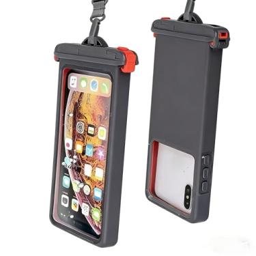 Imagem de Capa Multifuncional para Celular - Prova d'Água e Chuva, Antichoque de Plástico, Ideal para Nadar, Praia, Piscina e Atividades ao Ar Livre