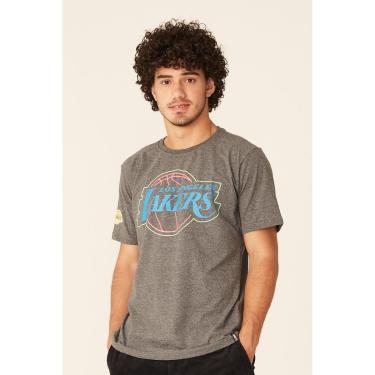Imagem de Camiseta NBA Estampada Los Angeles Lakers Casual Masculino-Masculino