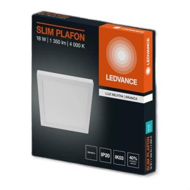 Imagem de Painel LED Sobrepor Quadrada 21X21CM 4000K 18W Bivolt 7021593 Ledvance Osram