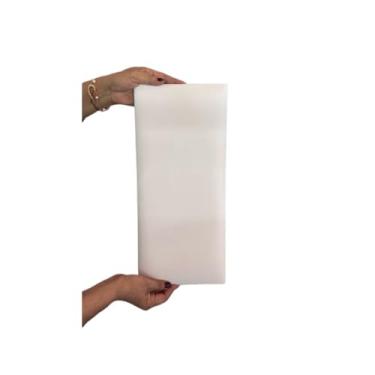 Imagem de Cabeceira Dubai Modular Estofada 20x45 cm para Cama Box | Kit com 20 Placas Retangulares Autocolantes(7,BRANCO)