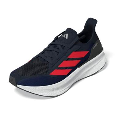 Imagem de adidas Ultraboost 5X Tênis de corrida masculino, Azul escuro/vermelho lúcido/azul escuro, 4