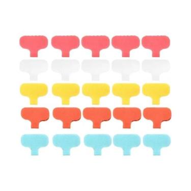 Imagem de Etiquetas Coloridas Para Cabos, Autoadesivas, Graváveis, Para Identifi