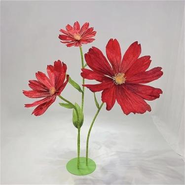 Imagem de Flores de papel gigantes - Grandes decorações de margaridas artificiais para corredores, festas, jardins e casamentos - Arranjos florais falsos grandes para decoração de casa e evento
