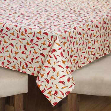 Imagem de Toalha P/ Mesa De 4 Lugares - Lindas Estampas Tecido Oxford Cor Café P