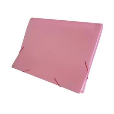 Imagem de Pasta Sanfonada Plástica A4 12 Divisórias Executiva - ACP,  Rosa Paste