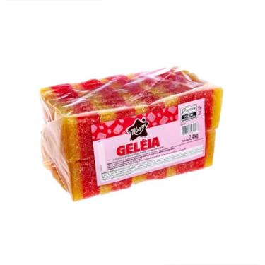 Imagem de Geleia de Frutas Nbonn Barra 2,4kg 50 Unidades de Doce Frutado Macio Sabor Tradicional