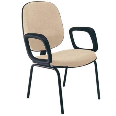 Imagem de Cadeira Com Braços Diretor Para Escritório Linha Uno Bege