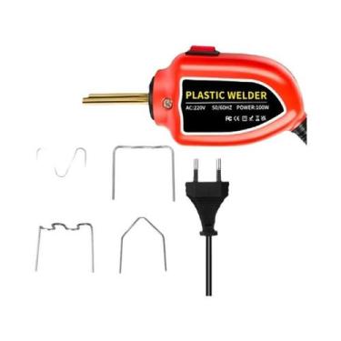 Imagem de Máquina De Solda Plástica 100W Com Kit De Reparo De Para-choques E Gra