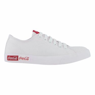 Imagem de Tênis Casual Feminino Coca-Cola CC2186 Blend Basic Branco-Feminino