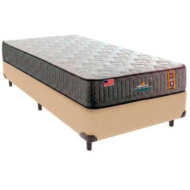 Imagem de Cama Box Solteiro e Colchão Embrace Molas Ensacadas King Coil Ocre