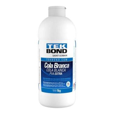 Imagem de Adesivo Cola Madeira PVA Branca Extra 1,0kg Forte Tekbond