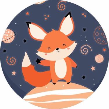 Imagem de Painel De Tecido Sublimado Redondo Raposa 2 C/Elástico - Fabrika de Fe