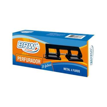 Imagem de Perfurador brw metal medio 04 furos 20 fls