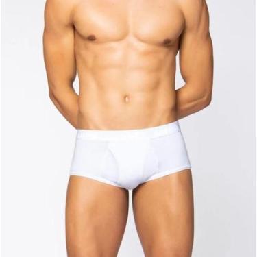 Imagem de Unidade cueca lupo slip com abertura frontal algodão 546, Branco, G