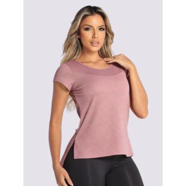 Imagem de Camiseta Dry Fit Feminina Fitness Treino Academia Blusa Leve Caminhada
