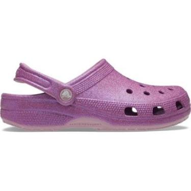 Imagem de Sandália Crocs Classic Iridescent Glitter Clog Hydrangea-Feminino