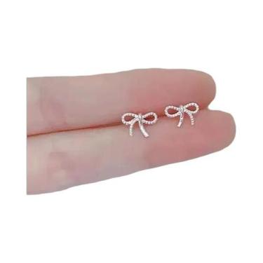 Imagem de Brincos De Coração E Estrela Mini Hipoalergênicos Para Mulheres, Joias