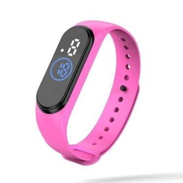 Imagem de Relógio Led Pulso Digital Esporte Aprova D'agua Bracelete Várias Cores Presente Criança...