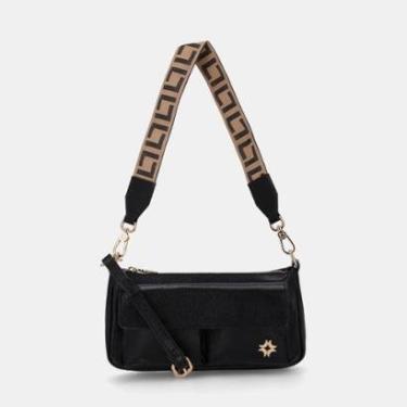 Imagem de Bolsa Baguete Pequena Monograma Luz da Lua-Feminino