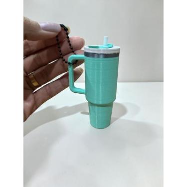 Imagem de Chaveiro Miniatura Garrafa Copo Garrafinha Fitness Com Tampa Porta Pro