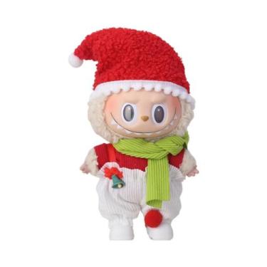 Imagem de Conjunto De Roupas Temáticas De Natal Para Boneca Labubu De 15/17cm Co