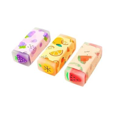 Imagem de Borrachas Criativas Em Formato De Frutas, Material Escolar Divertido, 