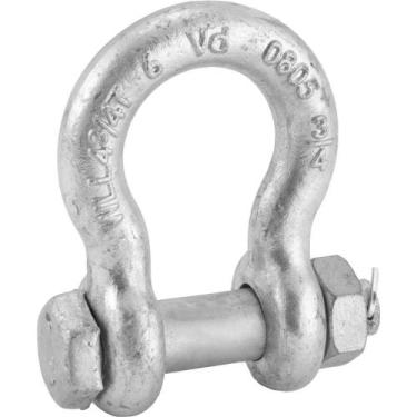 Imagem de Manilha Curva, 3/4", 4,75 T, com Porca e Cupilha, Vonder Plus OstenVon