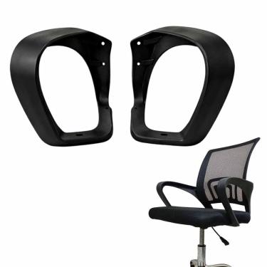 Imagem de Braços de Cadeira Escritorio Par Apoio Ergometrico Confortavel Resistente Uso Trabalho Casa Estudo Home Office