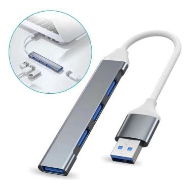 Imagem de Hub Usb Adaptador 3.0 Extensor 4 Portas Speed Hd Pen Drive P - Congrat