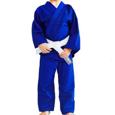Imagem de Kimono Torah Iniciante Infantil Azul, M3