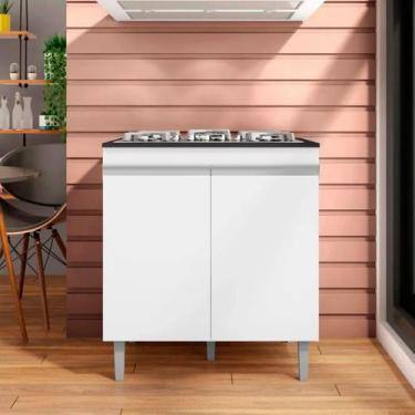 Imagem de Balcão para Cooktop Andréia Armário de Cozinha Compacto 4 bocas 5 boca