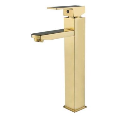 Imagem de Torneira Monocomando para Banheiro 1144 de Bancada em Aço Inoxidável com Misturador Que...