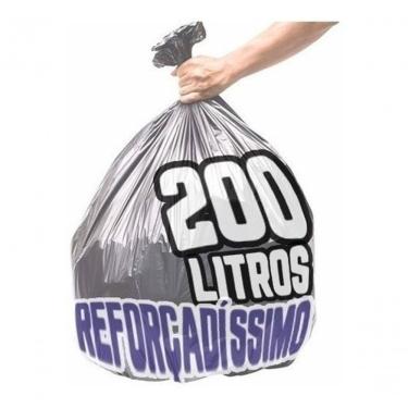 Imagem de Saco de Lixo 200 Litros Reforçadíssimo para Coleta e Armazenamento Uso Doméstico e Hoté...
