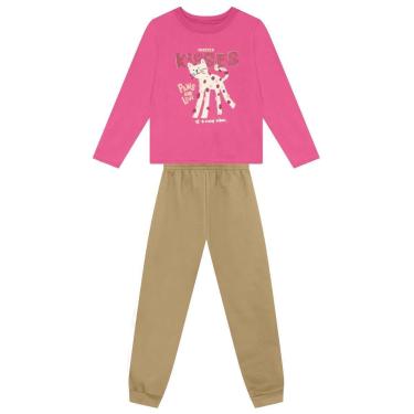 Imagem de Conjunto infantil menina de gatinho em glitter Brandili-Feminino