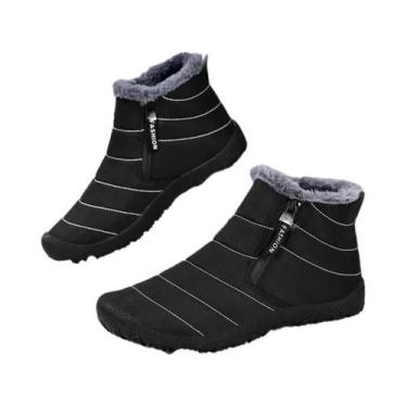 Imagem de Botas De Neve De Inverno Para Homens E Mulheres, Calçados De Algodão D