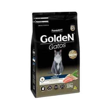 Imagem de Ração Golden Para Gatos Sênior Castrados Sabor Frango 3kg - PREMIER PE